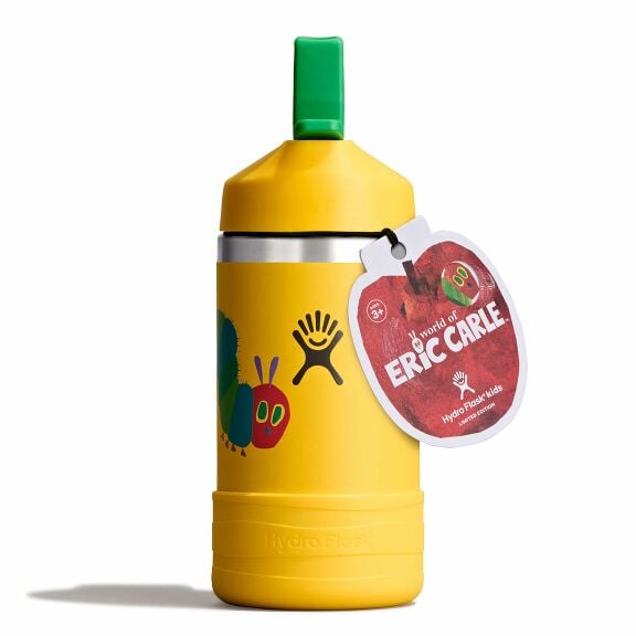 kids-12-oz-bottle-world-of-eric-carletm-g5 le26-w12-1000-kids-12-oz-wide-straw-cap-and-boot-yellow-caterpillar-straight-lid-open-withtag.jpg